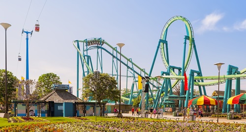 Theme parks (shown here: Cedar Point Amusement Park in Sandusky, Ohio) have been identified as one of the key sectors in nostalgia travel. Photo © Adeliepenguin | Dreamstime.com